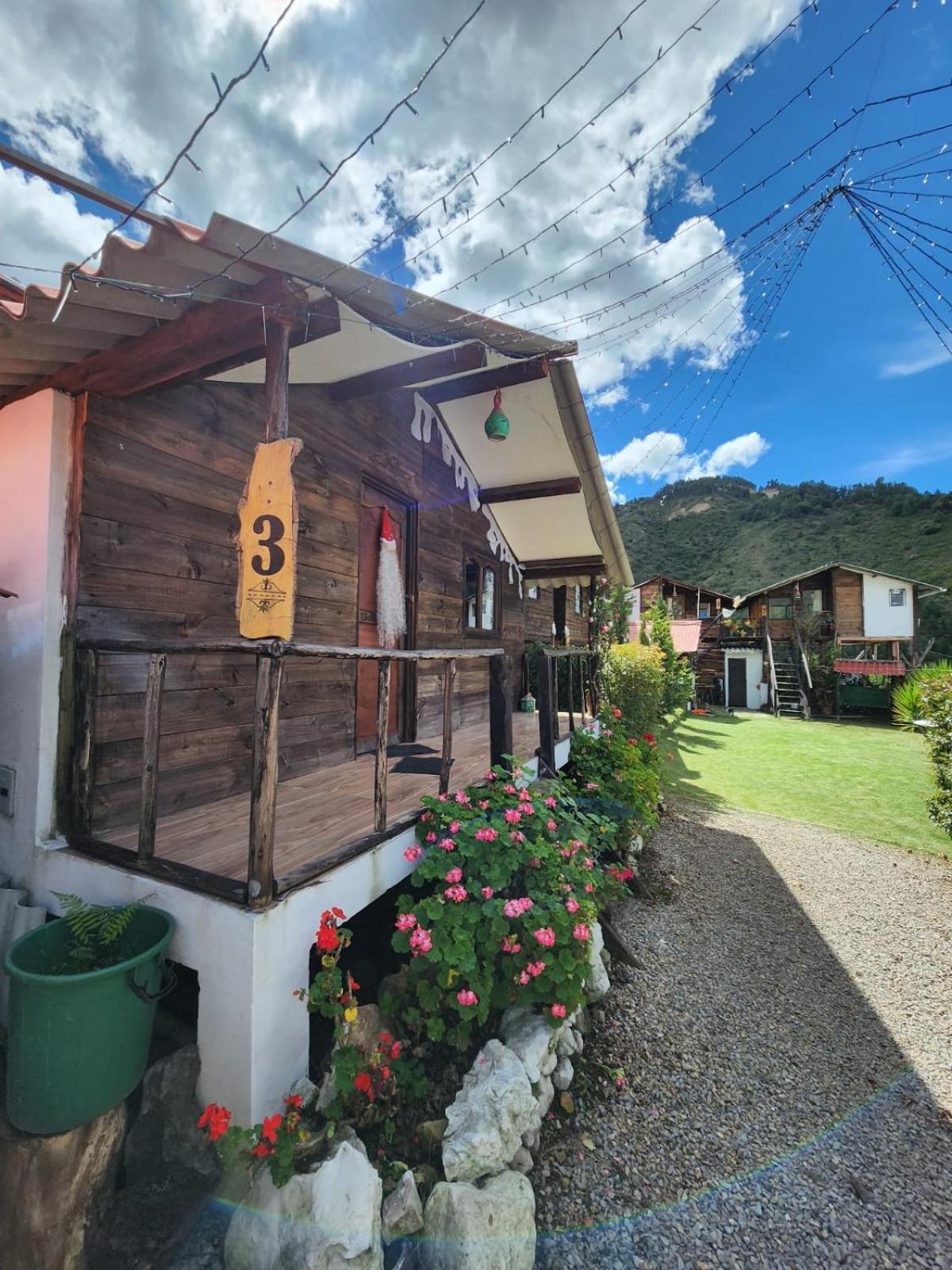 Hospedaje Las Cabanas Monguí Esterno foto