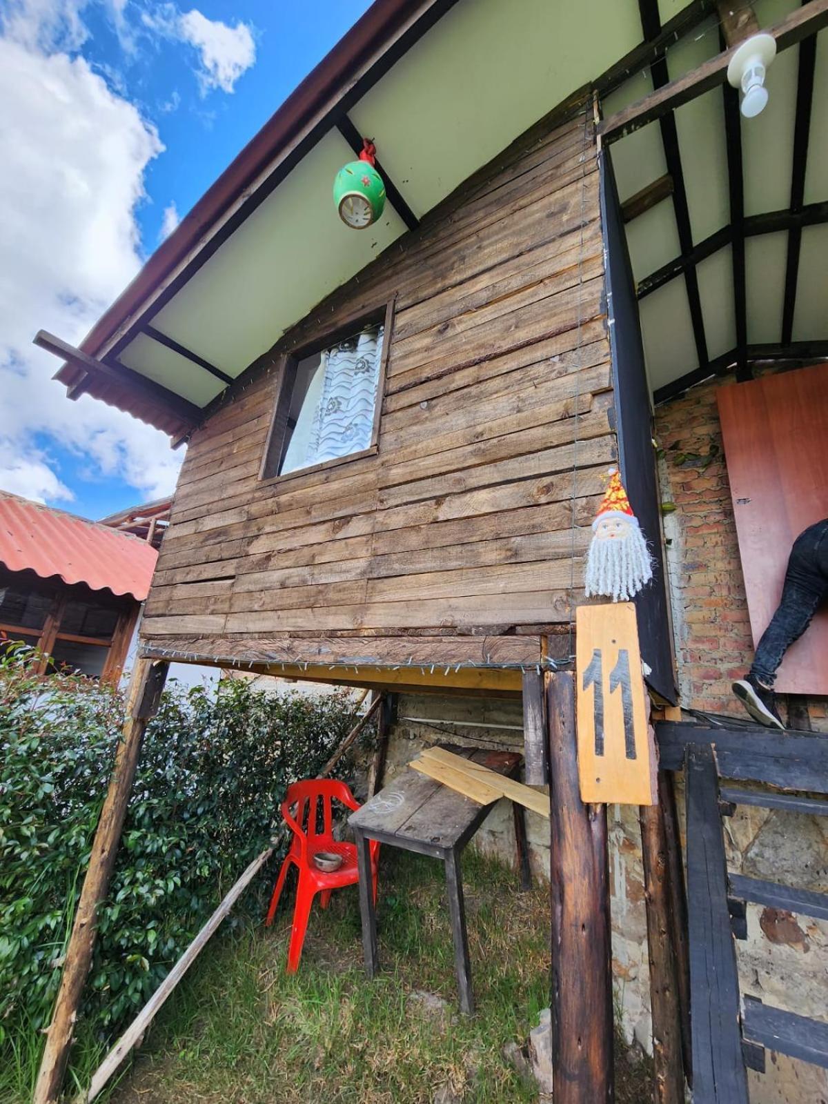 Hospedaje Las Cabanas Monguí Esterno foto