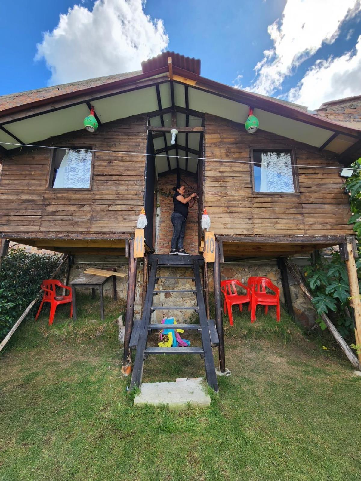 Hospedaje Las Cabanas Monguí Esterno foto