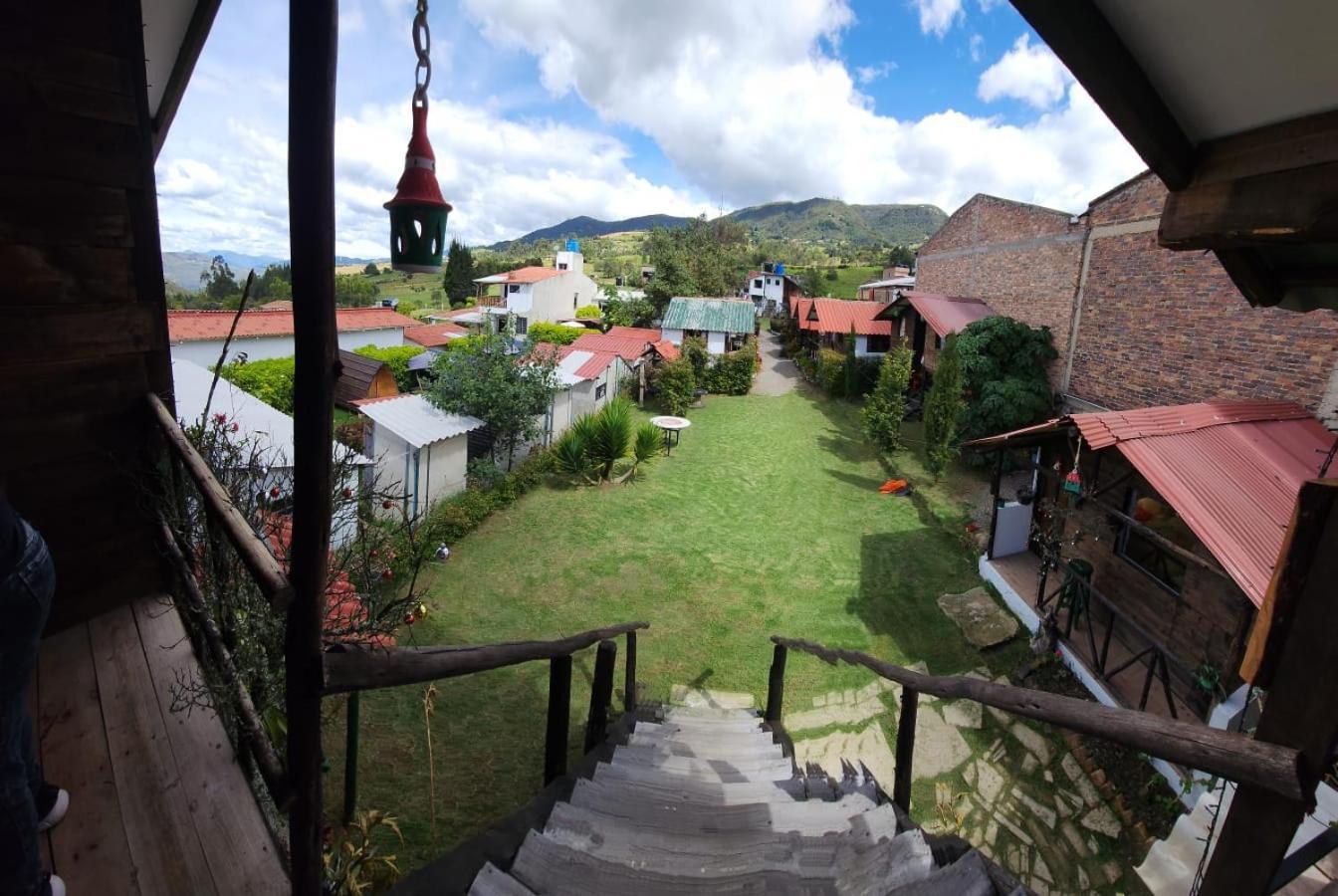 Hospedaje Las Cabanas Monguí Esterno foto
